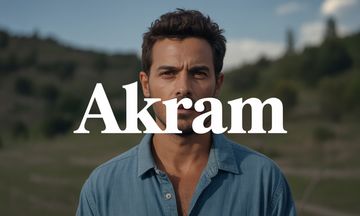 Illustration symbolique liée à l’origine du prénom Akram