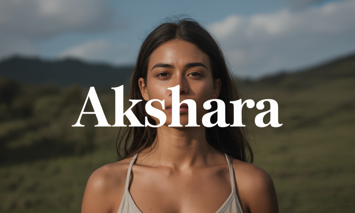 Illustration symbolique liée à l’origine du prénom Akshara