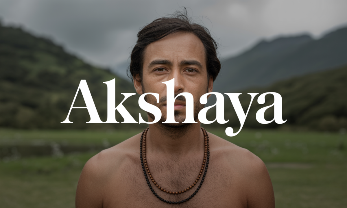 Illustration symbolique liée à l’origine du prénom Akshaya