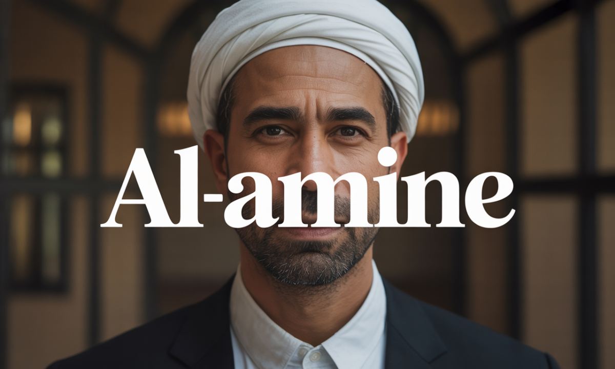 Illustration symbolique liée à l’origine du prénom Al-amine
