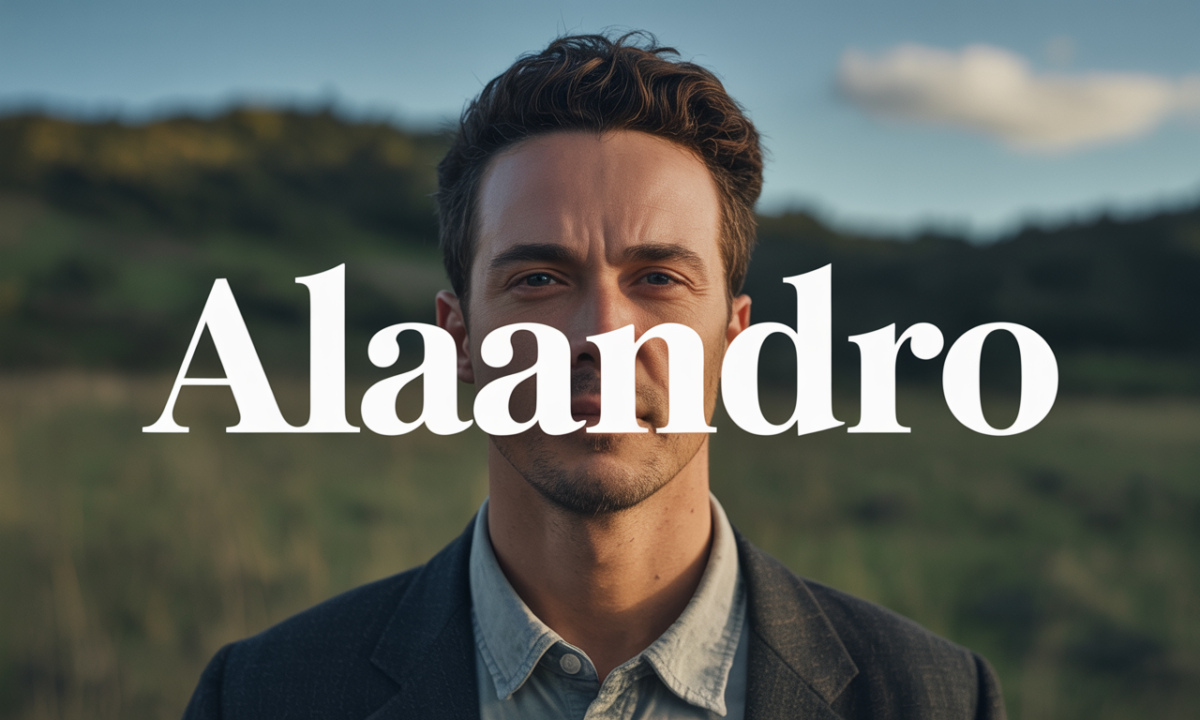 Illustration symbolique liée à l’origine du prénom Alaandro