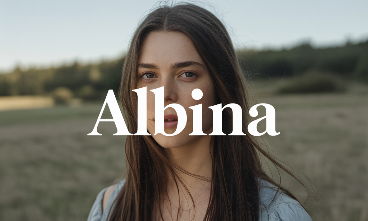 Illustration symbolique liée à l’origine du prénom Albina