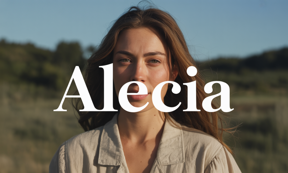 Illustration symbolique liée à l’origine du prénom Alecia