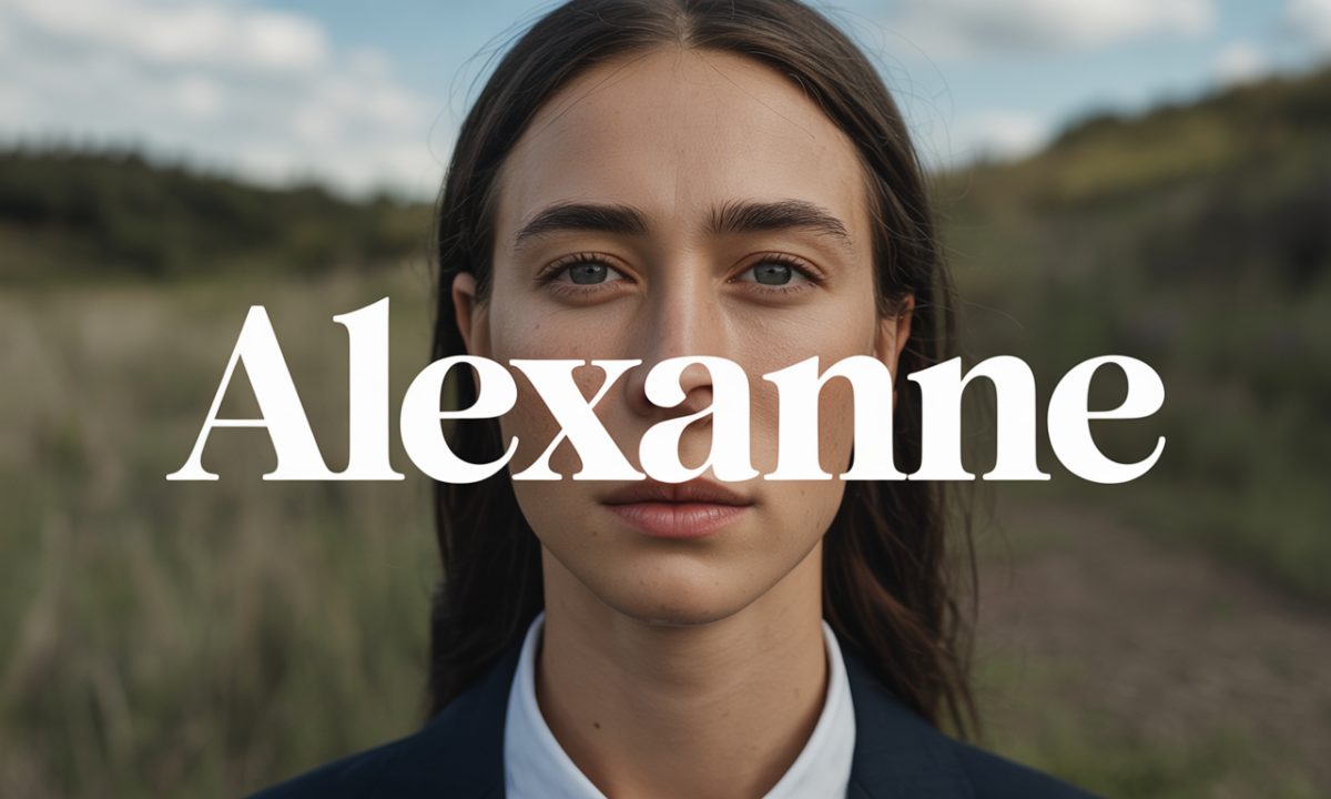 Illustration symbolique liée à l’origine du prénom Alexanne