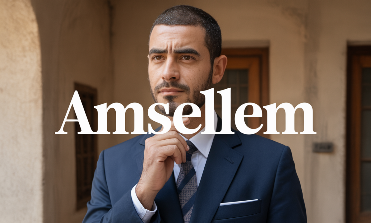 Illustration liée à l’origine et à l’histoire du nom de famille Amsellem