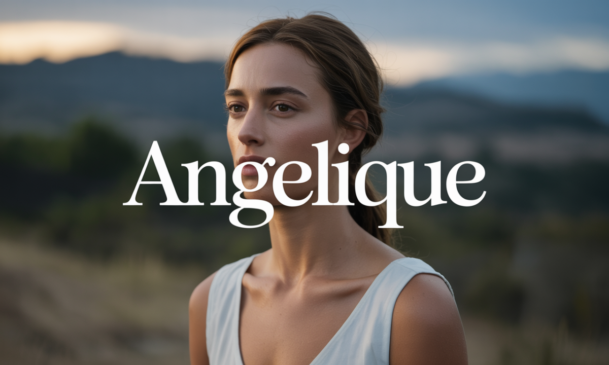 Illustration symbolique liée à l’origine du prénom Angelique