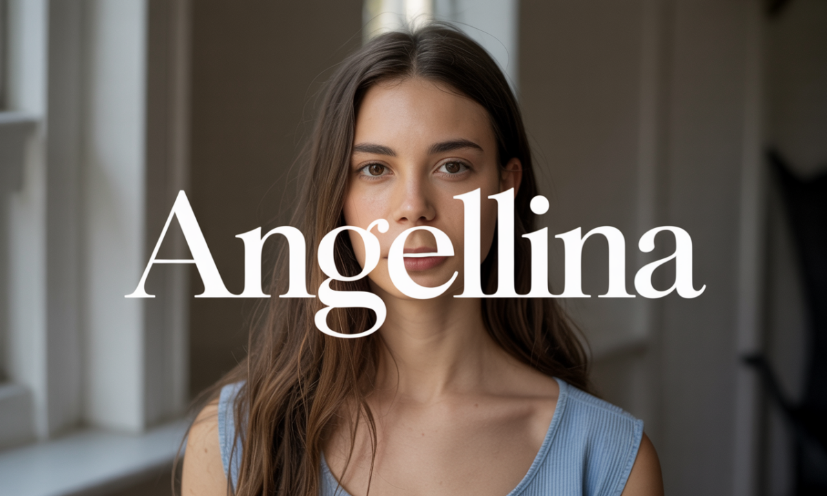 Illustration symbolique liée à l’origine du prénom Angellina