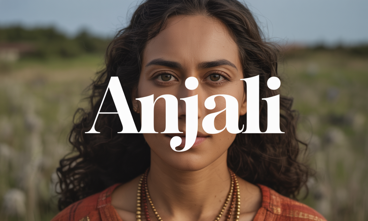 Illustration symbolique liée à l’origine du prénom Anjali