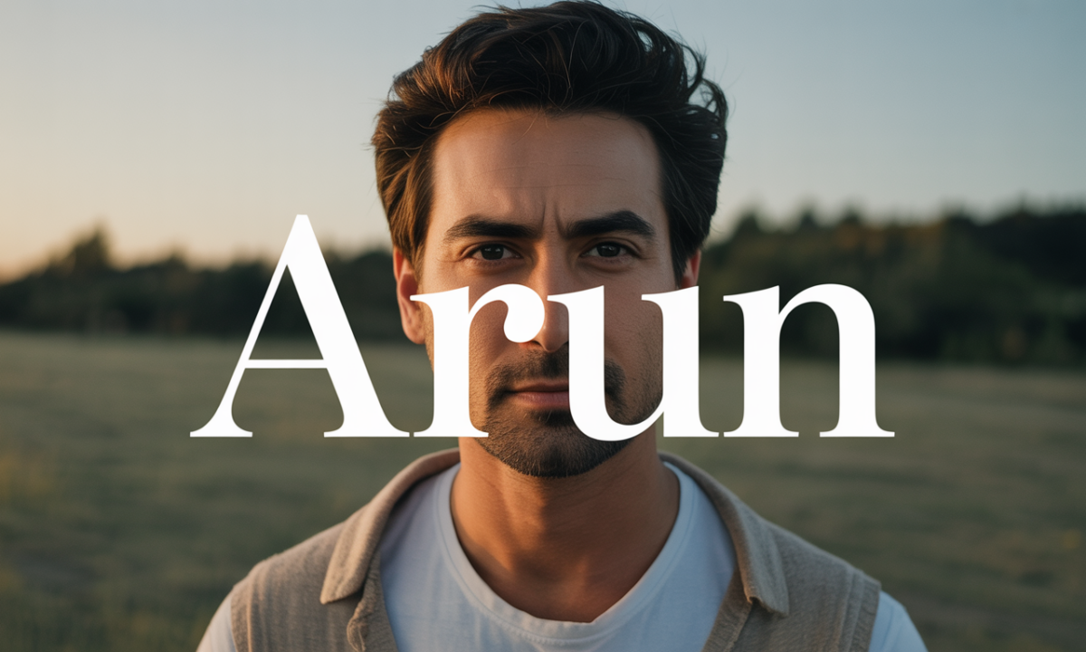 Illustration symbolique liée à l’origine du prénom Arun
