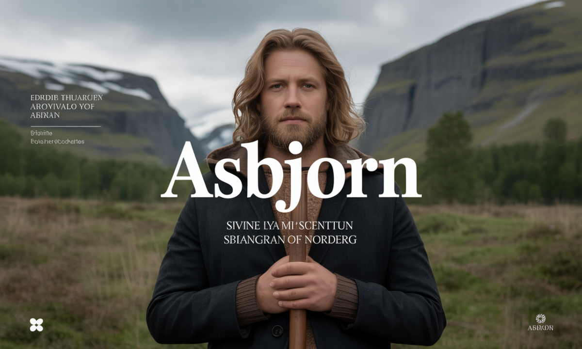 Illustration liée à l’origine et à l’histoire du nom de famille Asbjorn