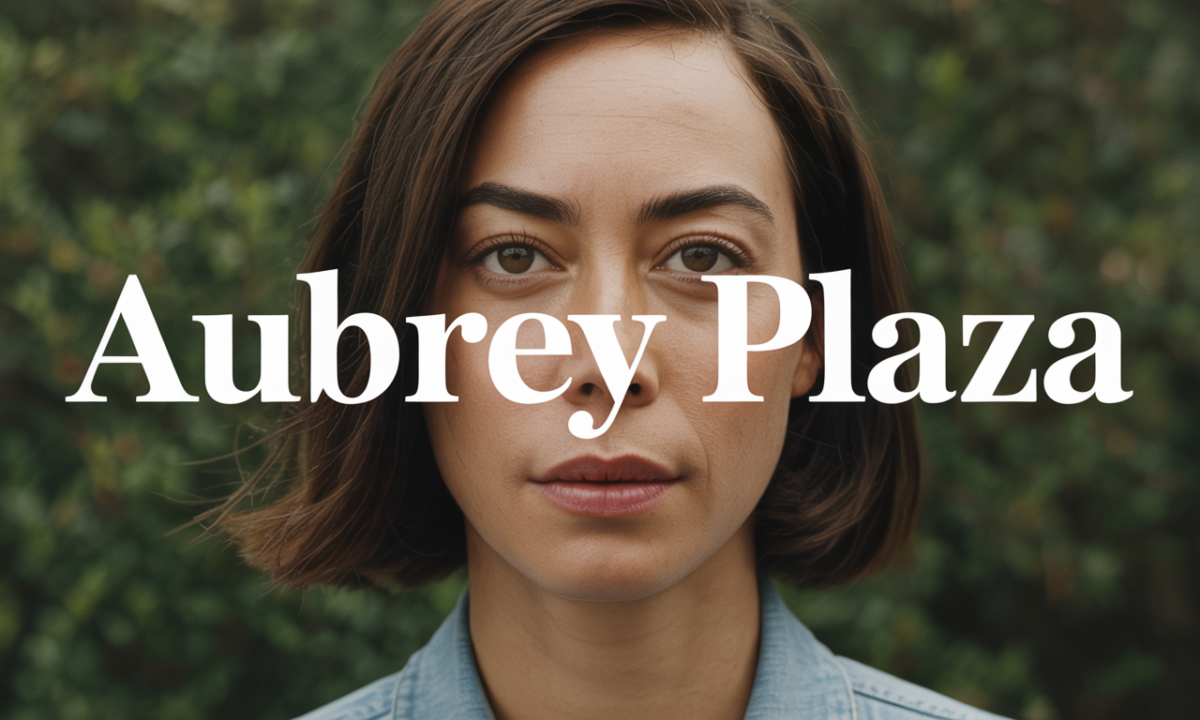 Illustration de Aubrey Plaza, personnalité publique