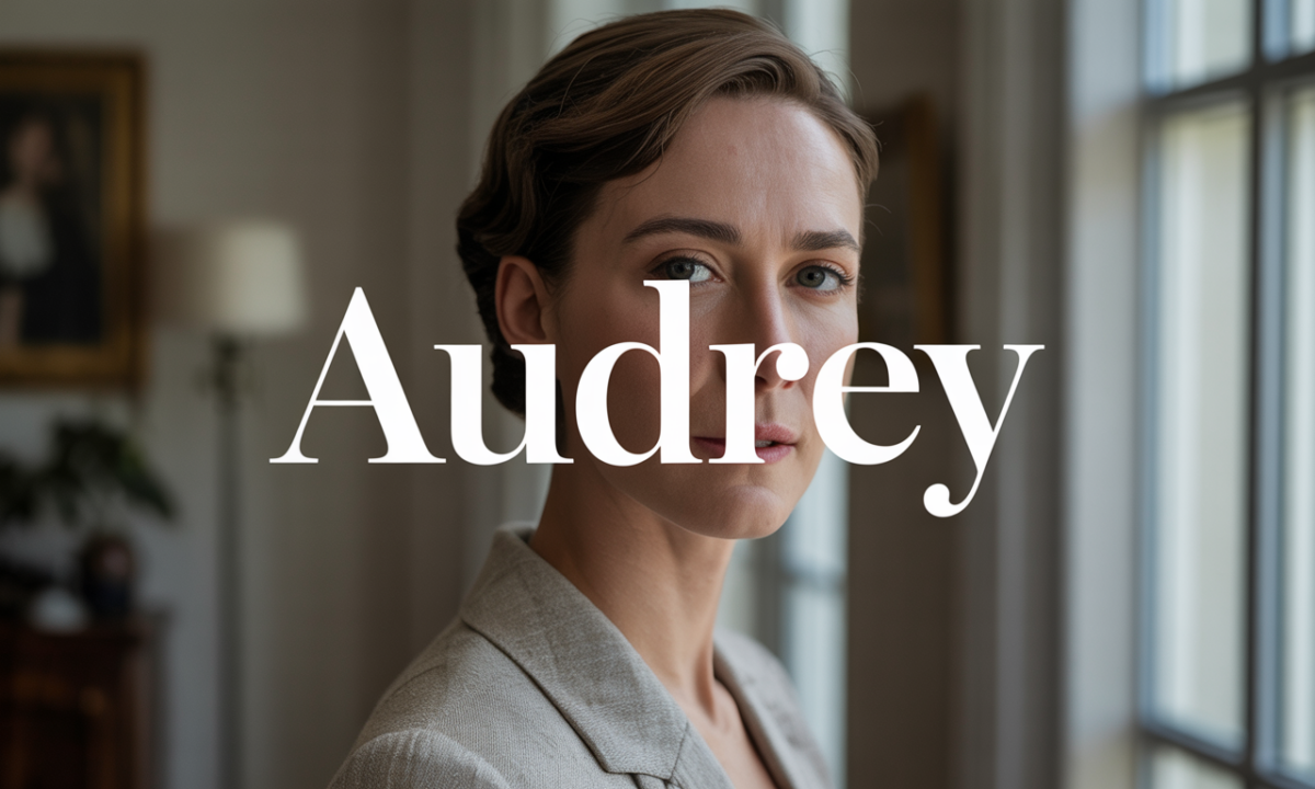 Illustration symbolique liée à l’origine du prénom Audrey