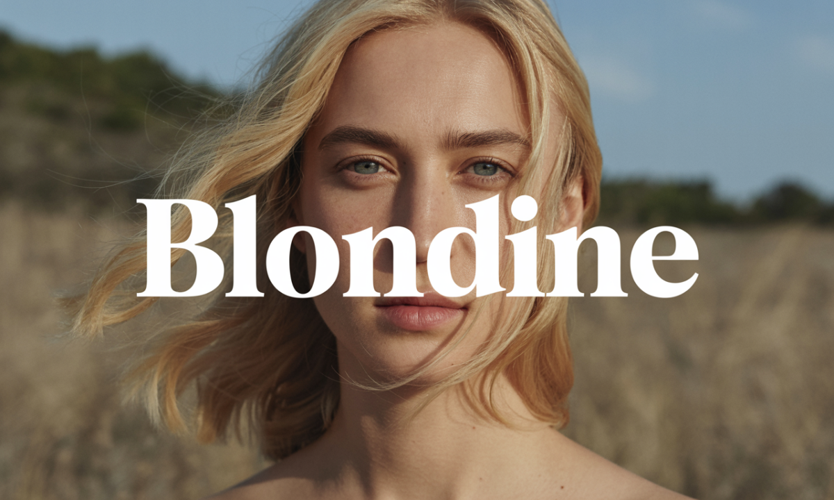 Illustration symbolique liée à l’origine du prénom Blondine