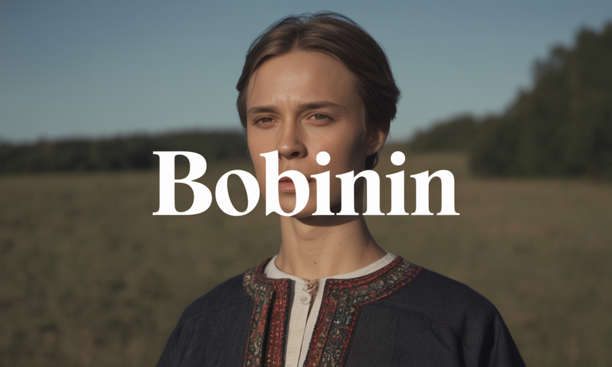 Ilustração relacionada com a origem e a história do sobrenome Bobinin