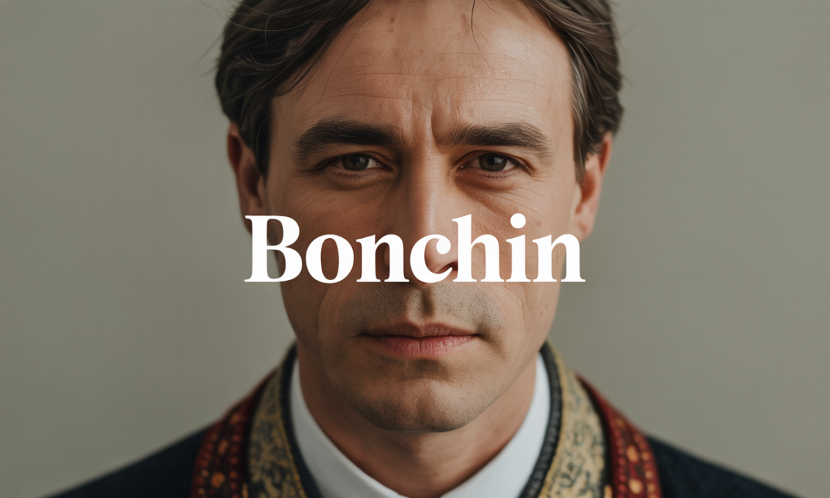 Illustration related to the origin and history of the last name Bonchin