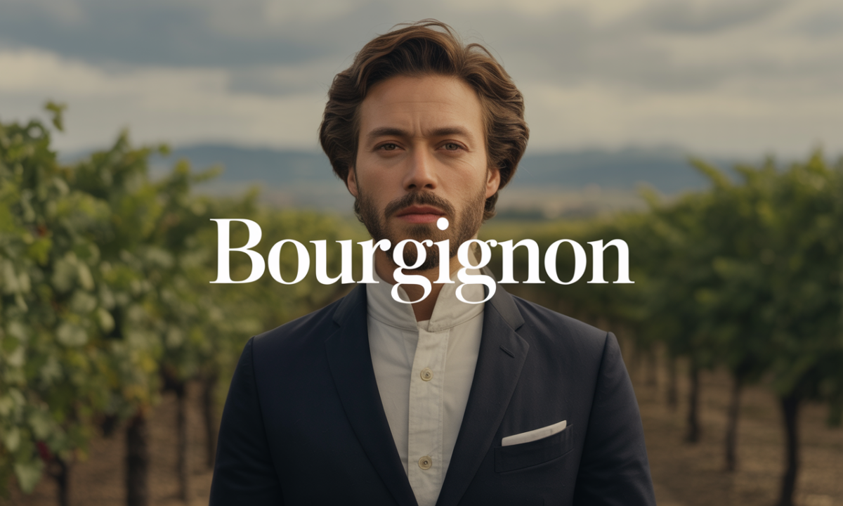 Illustration liée à l’origine et à l’histoire du nom de famille Bourguignon