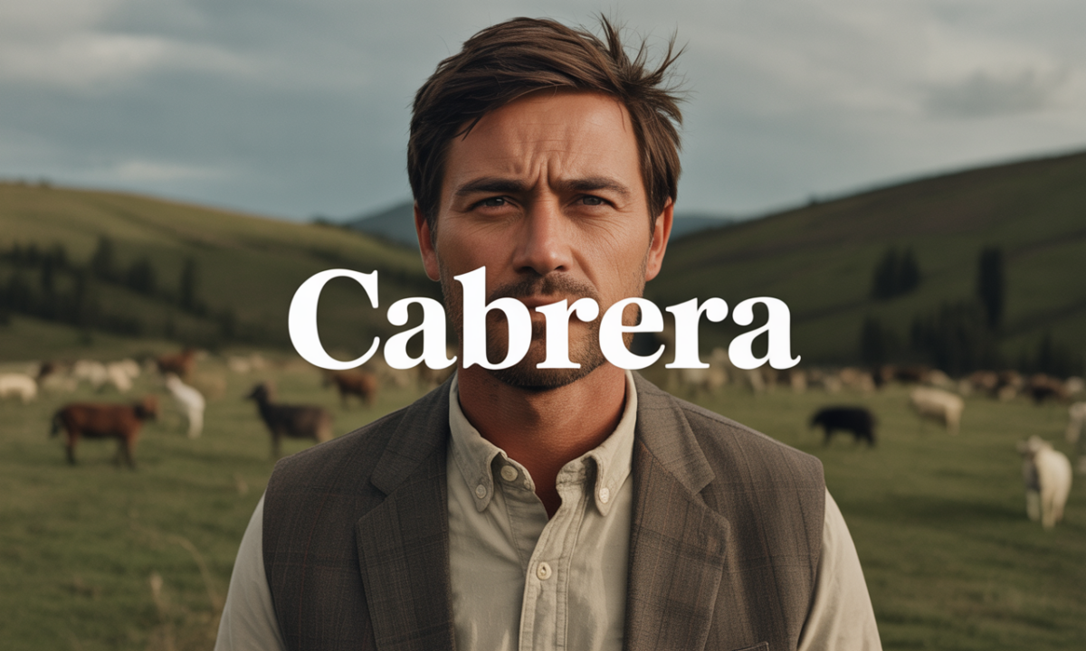 Illustration de Cabrera, Noms de famille