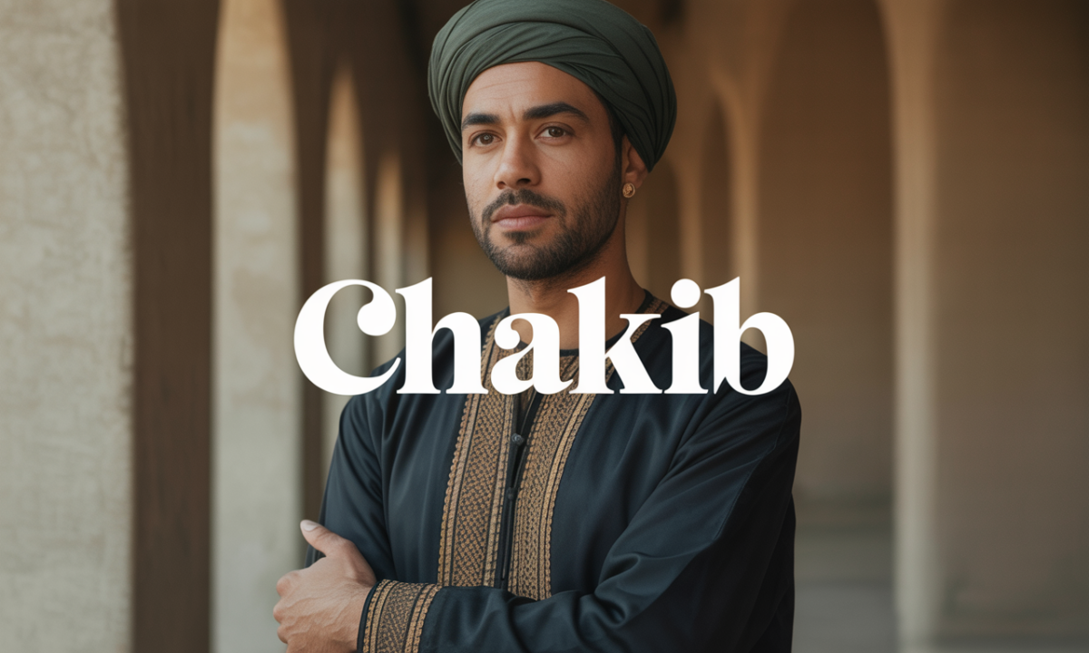 Illustration symbolique liée à l’origine du prénom Chakib