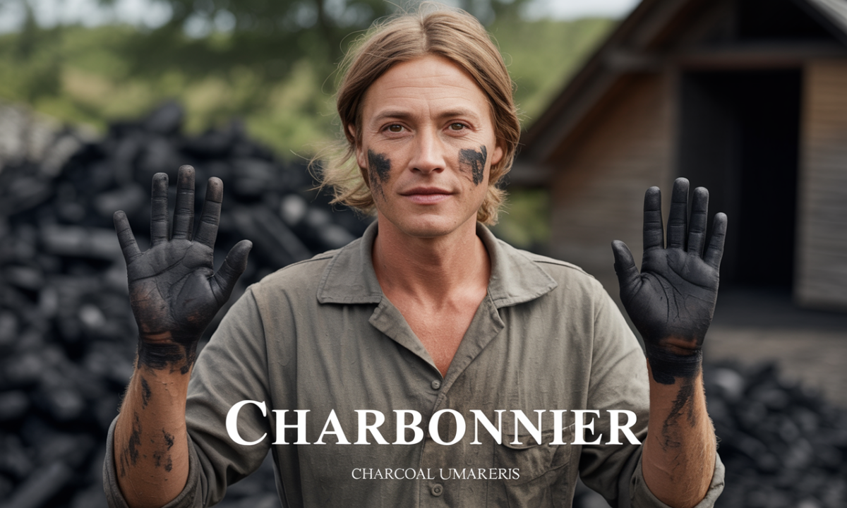 Illustration liée à l’origine et à l’histoire du nom de famille Charbonnier