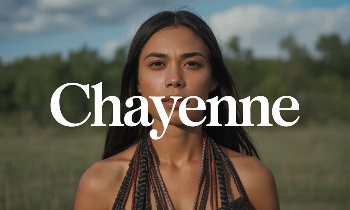 Illustration symbolique liée à l’origine du prénom Chayenne