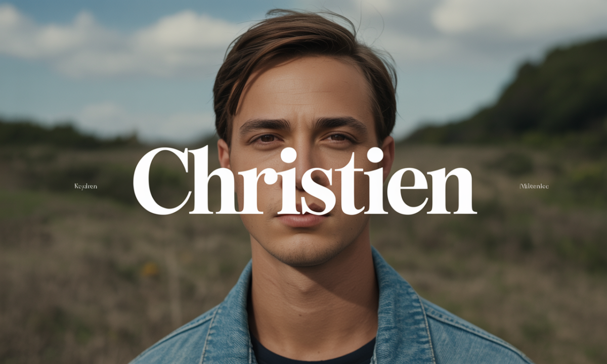 Illustration de Christien, Prénoms