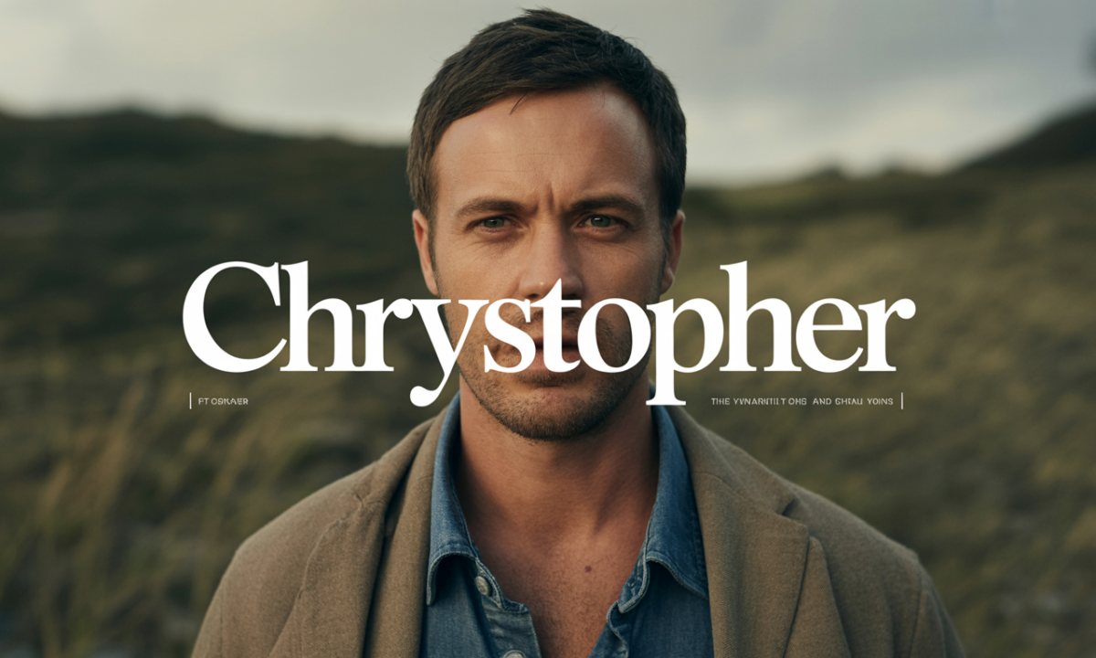 Illustration de Chrystopher, Prénoms