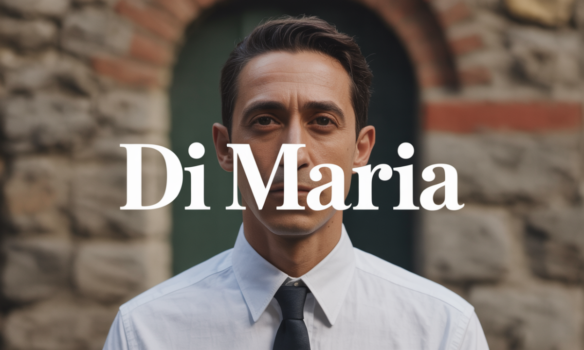 Illustration liée à l’origine et à l’histoire du nom de famille Di Maria