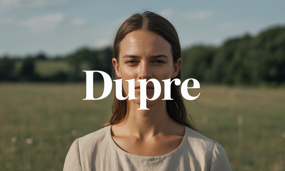 Illustration liée à l’origine et à l’histoire du nom de famille Dupre