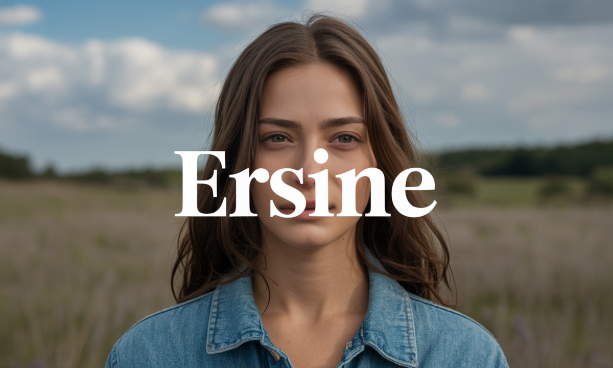 Illustration symbolique liée à l’origine du prénom Ersine