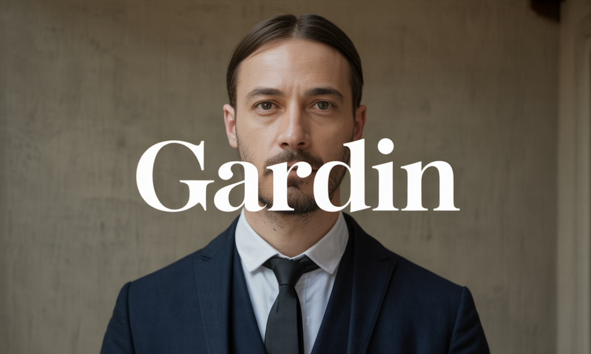 Illustration de Gardin, Noms de famille