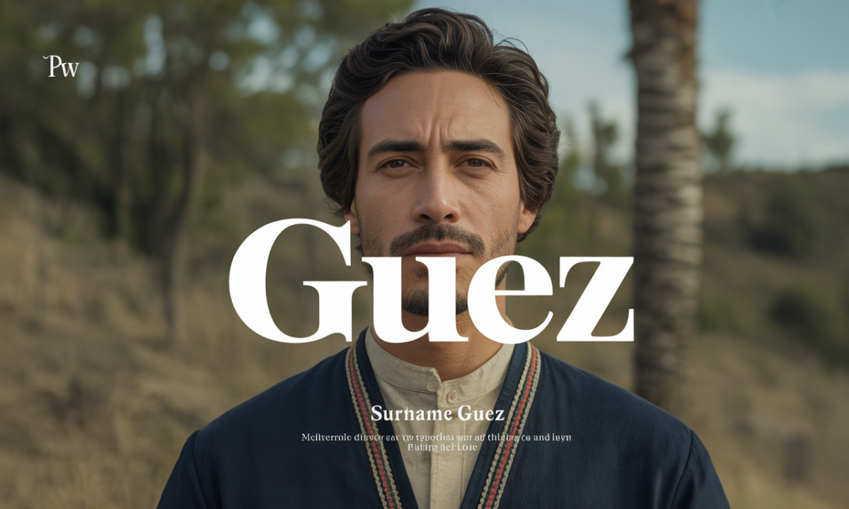 Ilustração relacionada com a origem e a história do sobrenome Guez