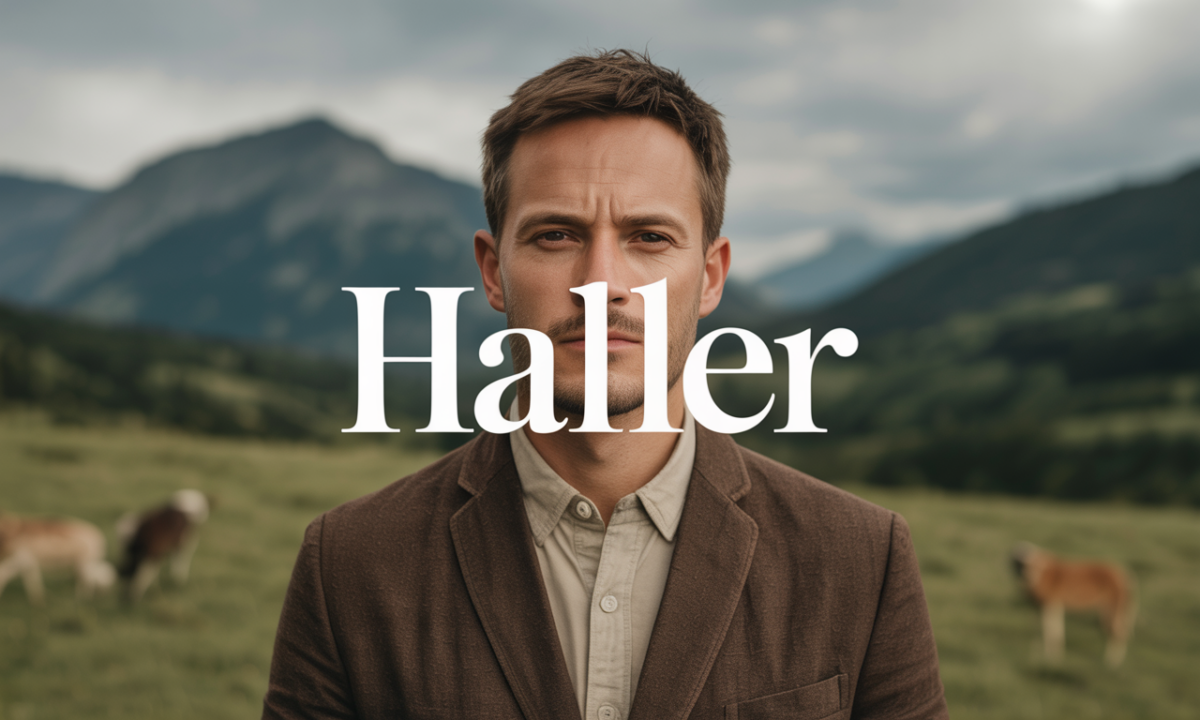 Illustration de Haller, Noms de famille