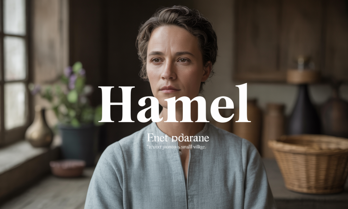 Illustration liée à l’origine et à l’histoire du nom de famille Hamel