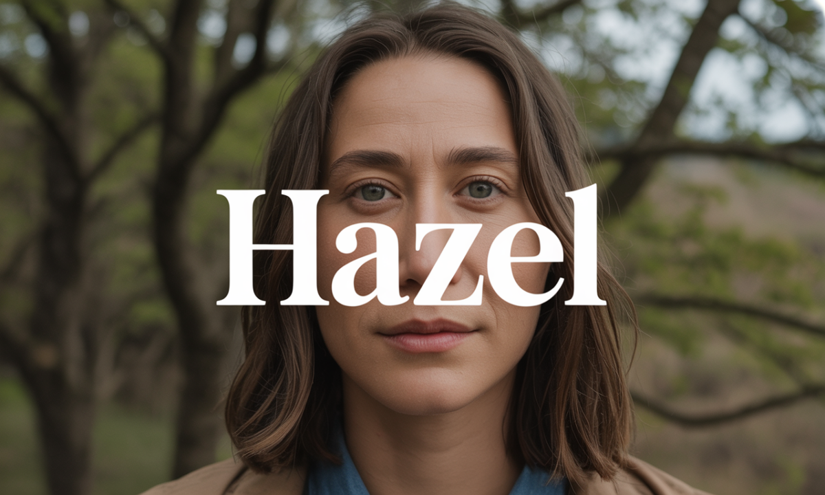 Illustration symbolique liée à l’origine du prénom Hazel