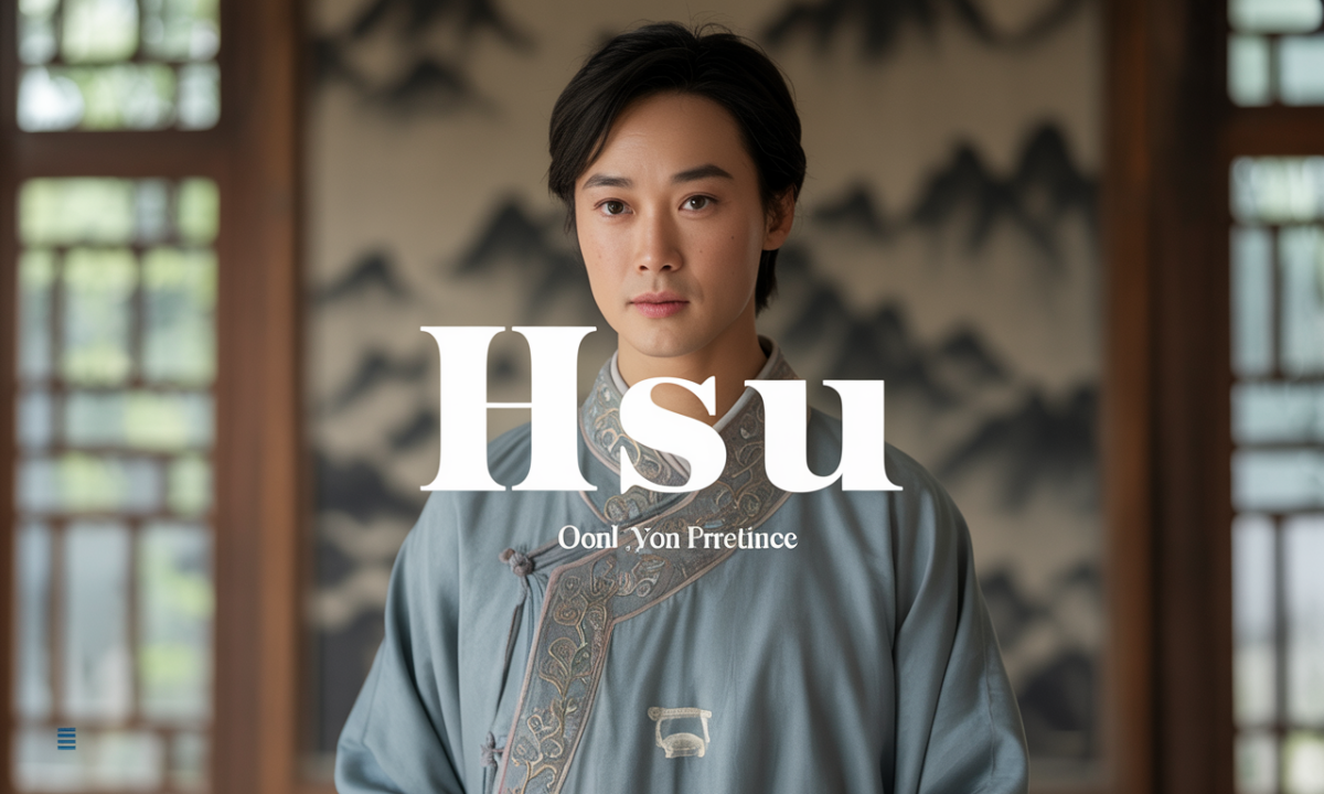 Illustration liée à l’origine et à l’histoire du nom de famille Hsu