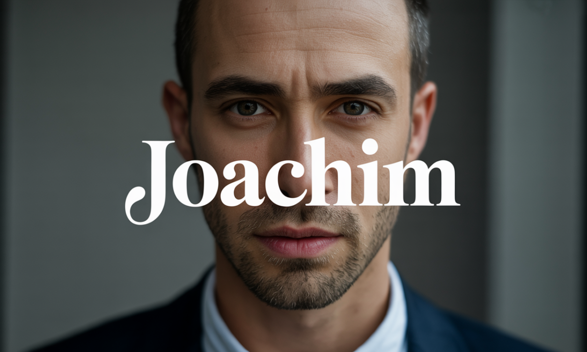 Illustration symbolique liée à l’origine du prénom Joachim