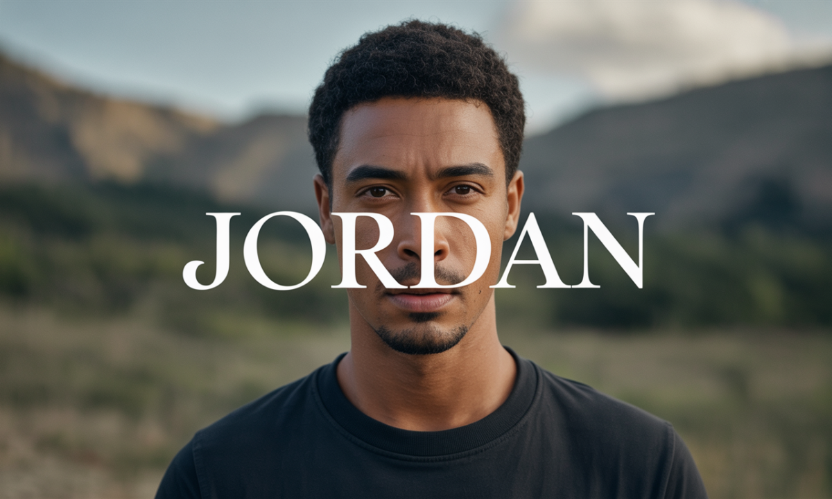 Illustration symbolique liée à l’origine du prénom Jordan