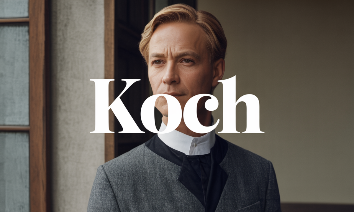 Illustration liée à l’origine et à l’histoire du nom de famille Koch