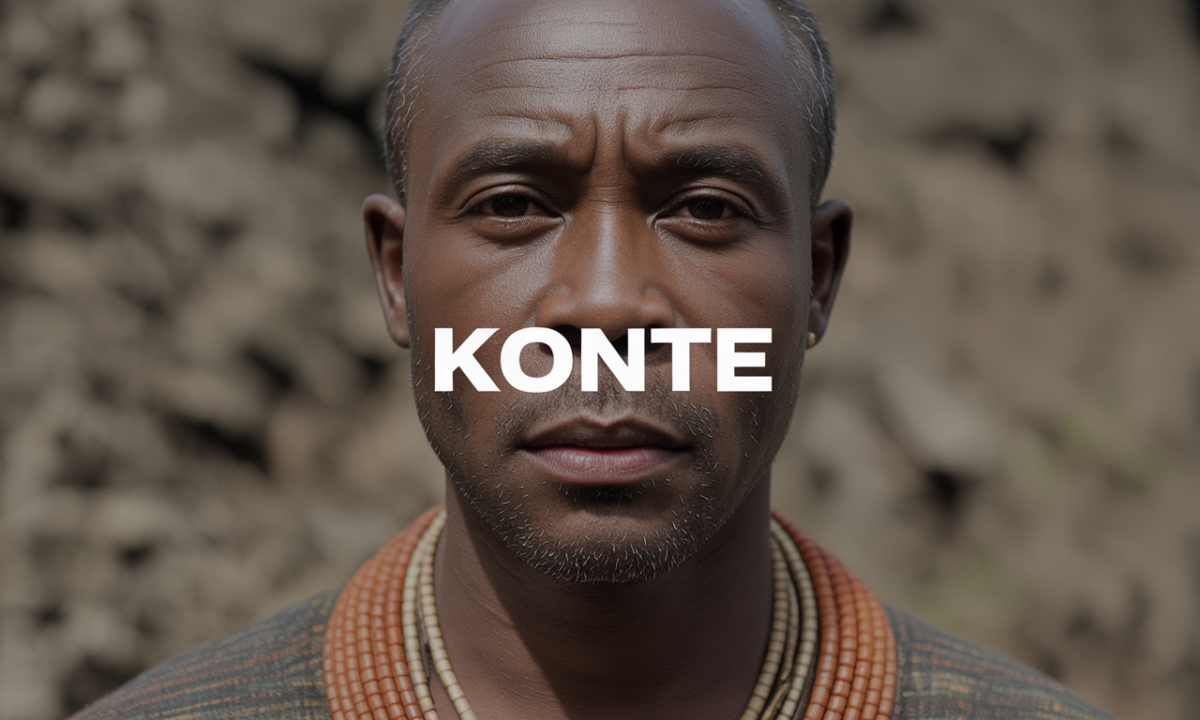 Illustration de Konte, Noms de famille
