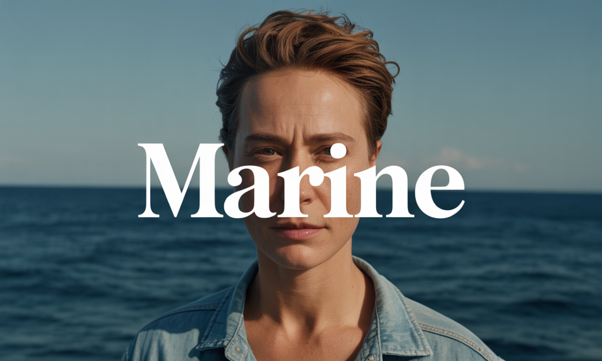 Illustration symbolique liée à l’origine du prénom Marine