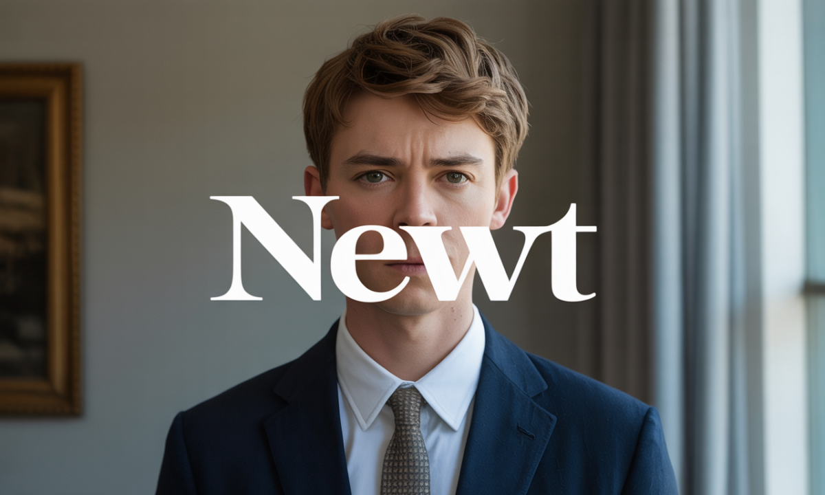 Illustration symbolique liée à l’origine du prénom Newt