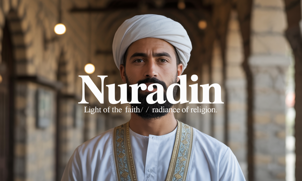 Illustration liée à l’origine et à l’histoire du nom de famille Nuradin