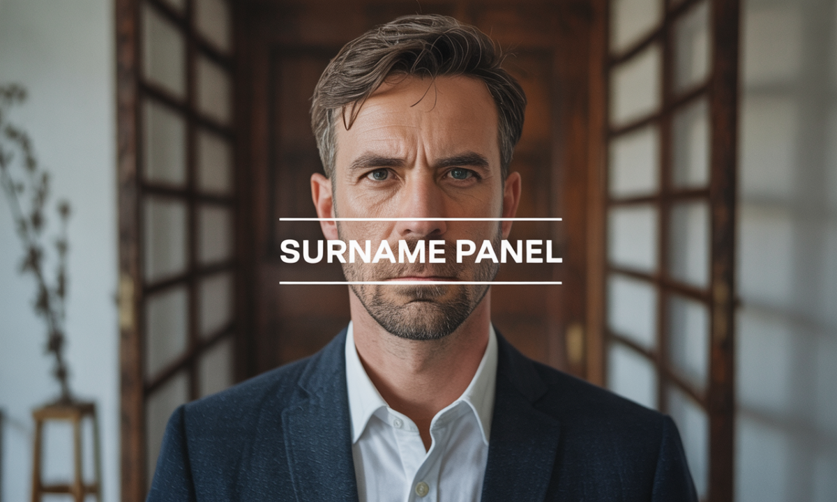 Illustration de Panel, Noms de famille