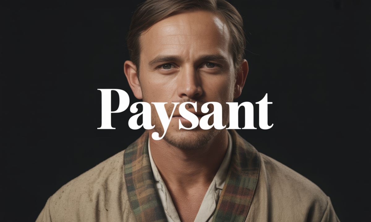 Illustration de Paysant, Noms de famille