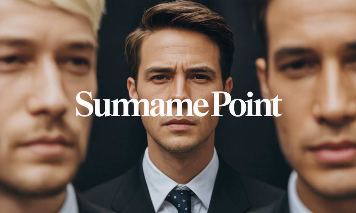 Illustration de Point, Noms de famille