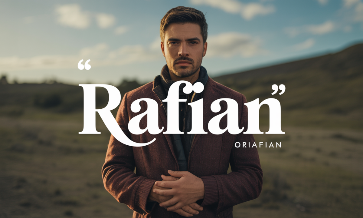 Illustration symbolique liée à l’origine du prénom Rafian