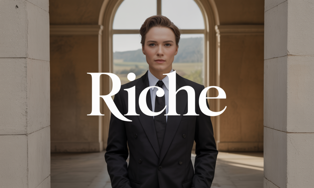 Illustration liée à l’origine et à l’histoire du nom de famille Riche