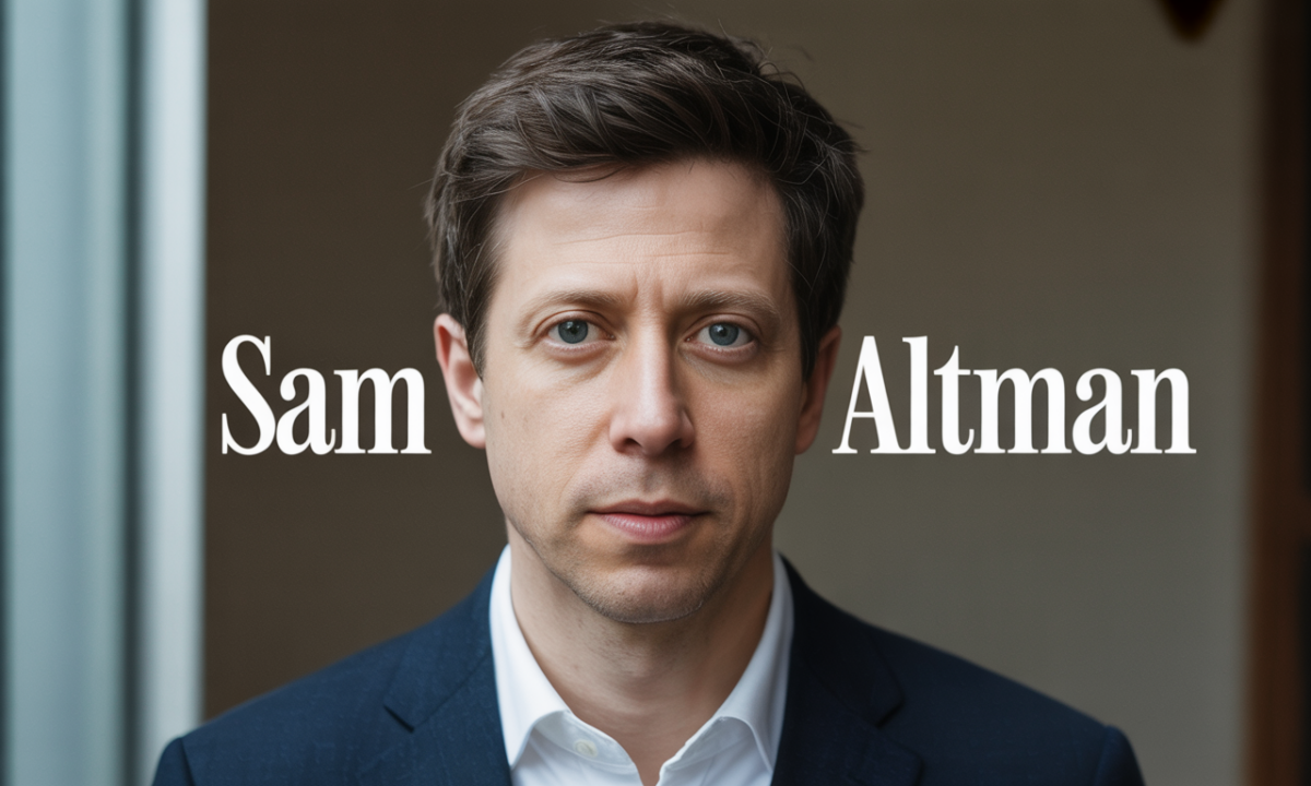 Illustration de Sam Altman, personnalité publique