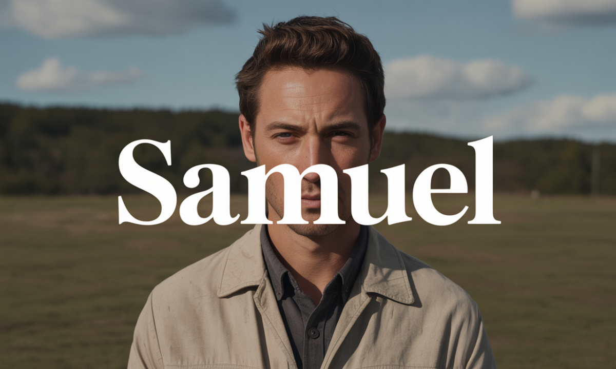 Illustration symbolique liée à l’origine du prénom Samuel