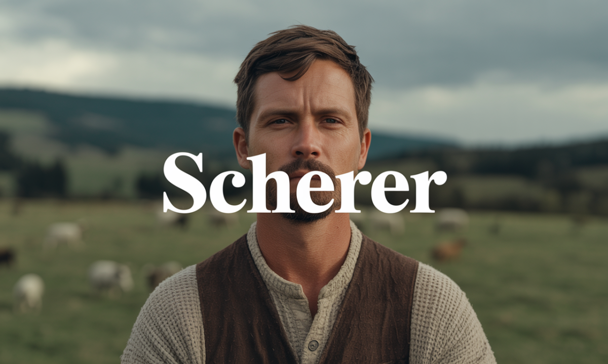 Illustration de Scherer, Noms de famille